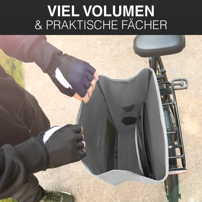 Sac à vélo Urban - Sac de porte-bagages 2 en 1 pratique au look urbain - Produit de deuxième choix