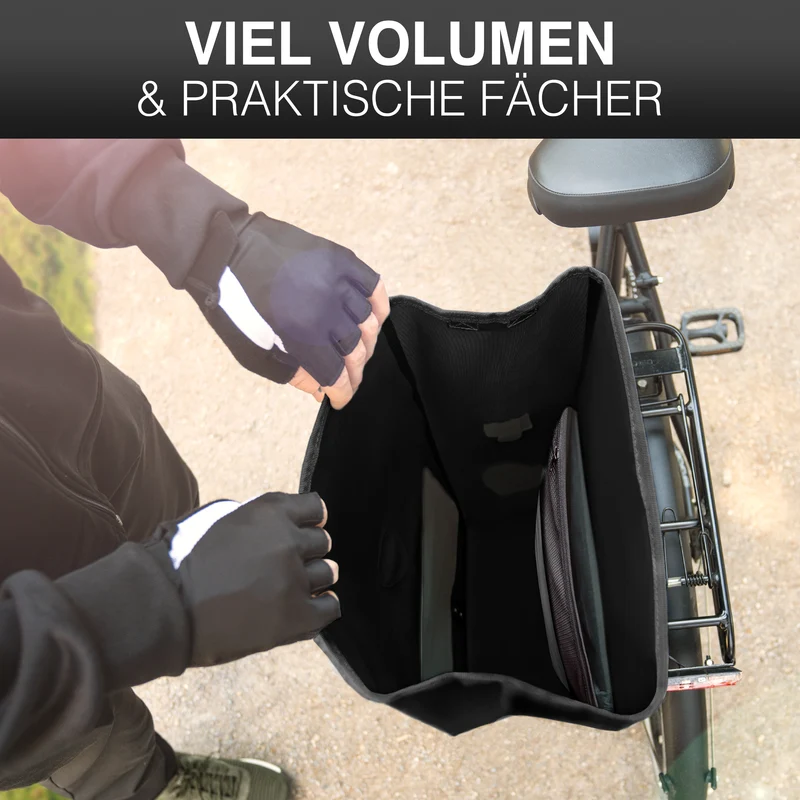 Sac à vélo Urban - Sac de porte-bagages 2 en 1 pratique au look urbain - Produit de deuxième choix