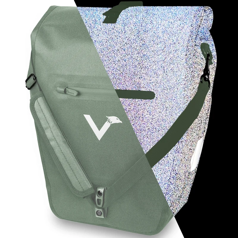 Sac à vélo Urban - Sac de porte-bagages 2 en 1 pratique au look urbain - Produit de deuxième choix