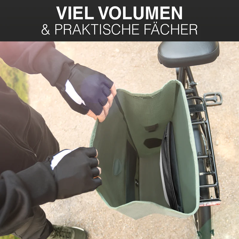 Sac à vélo Urban - Sac de porte-bagages 2 en 1 pratique au look urbain - Produit de deuxième choix