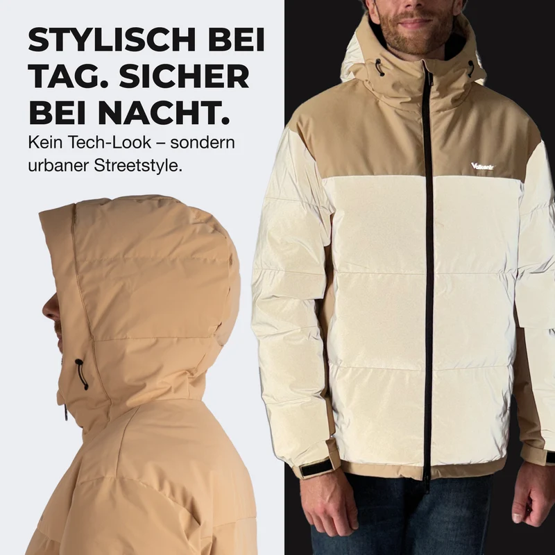 NOUVEAU : Reflective Puffer - Doudoune 100 % réfléchissante - Produit de deuxième choix