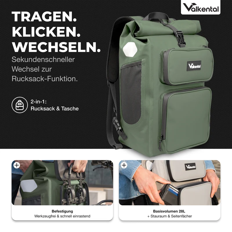 UrbanX 2.0 - Sac de vélo et sac à dos 2 en 1 pour la ville - Produit de seconde main