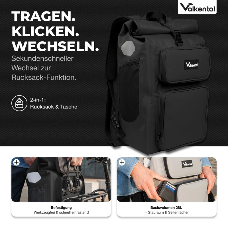 UrbanX 2.0 - Sac de vélo et sac à dos 2 en 1 pour la ville - Produit de seconde main