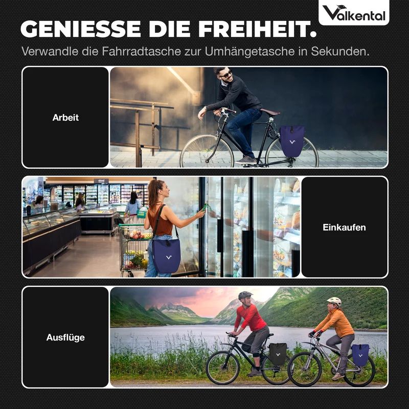 Sac à vélo - grand sac de porte-bagages imperméable - Produit de deuxième choix
