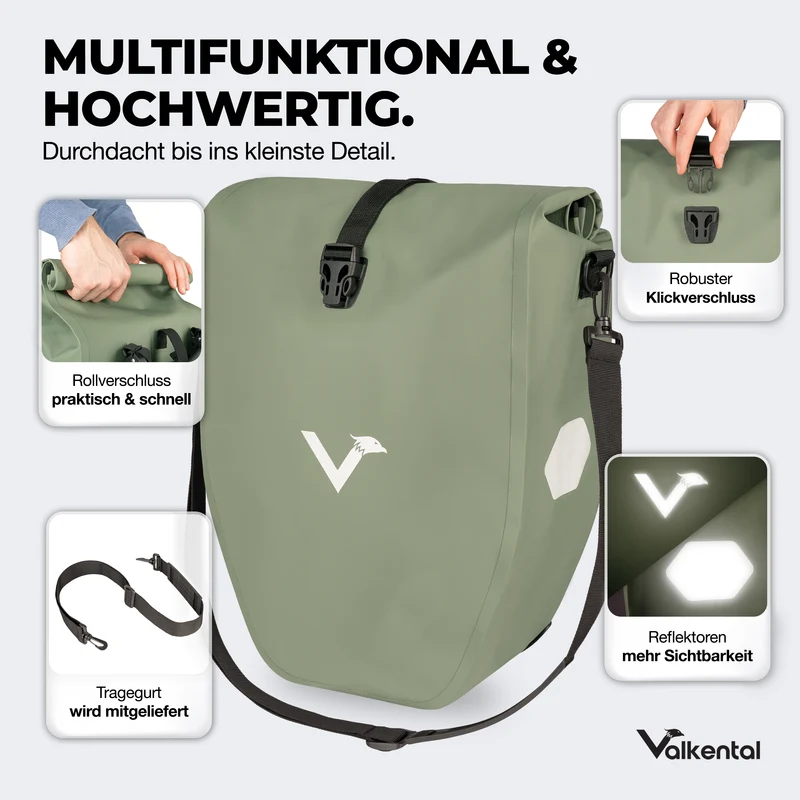 Sac à vélo - grand sac de porte-bagages imperméable - Produit de deuxième choix