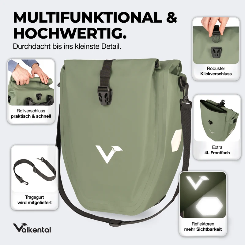 Sac à vélo - grand sac de porte-bagages imperméable - Produit de deuxième choix