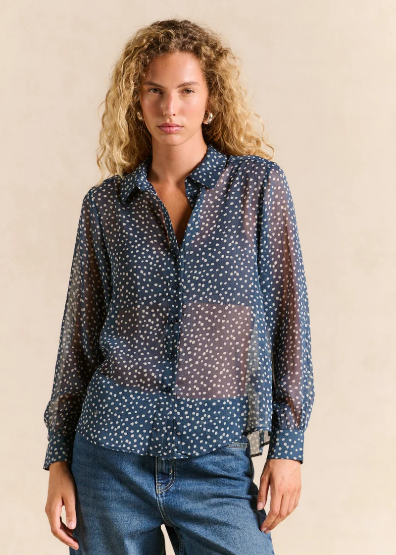 Chemise imprimé à pois