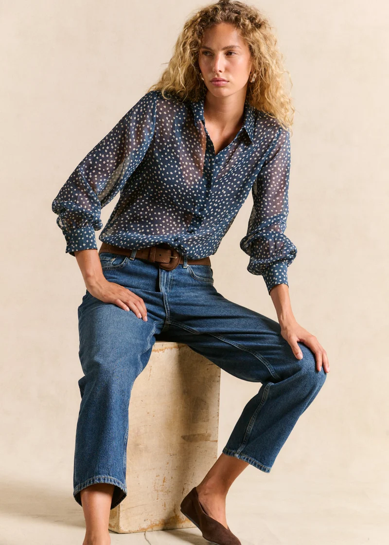 Chemise imprimé à pois