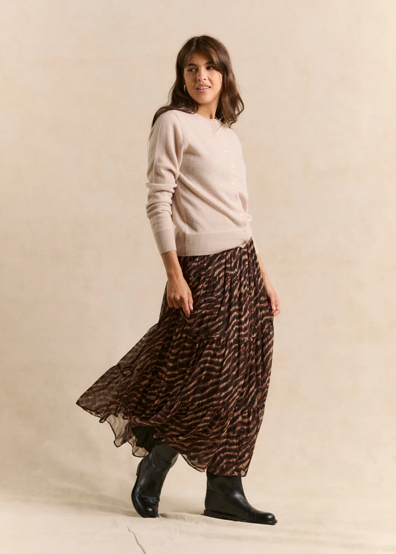 Jupe longue imprimé animalier