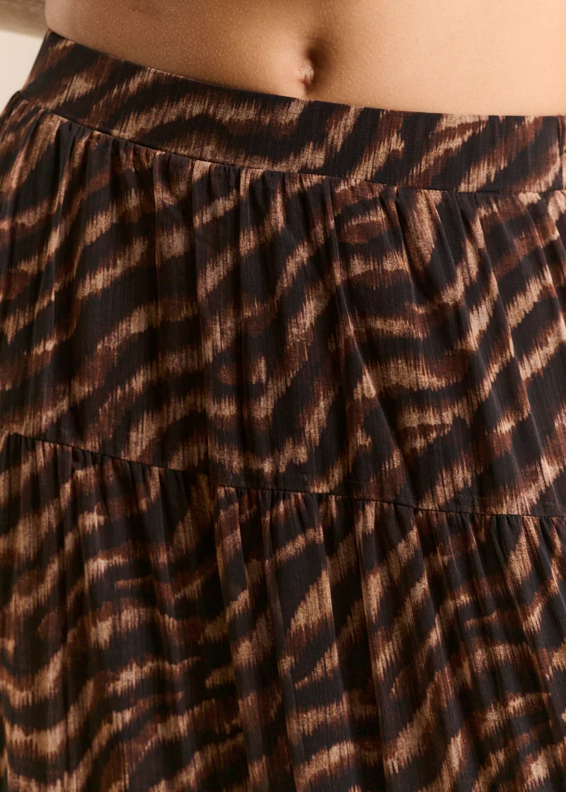Jupe longue imprimé animalier