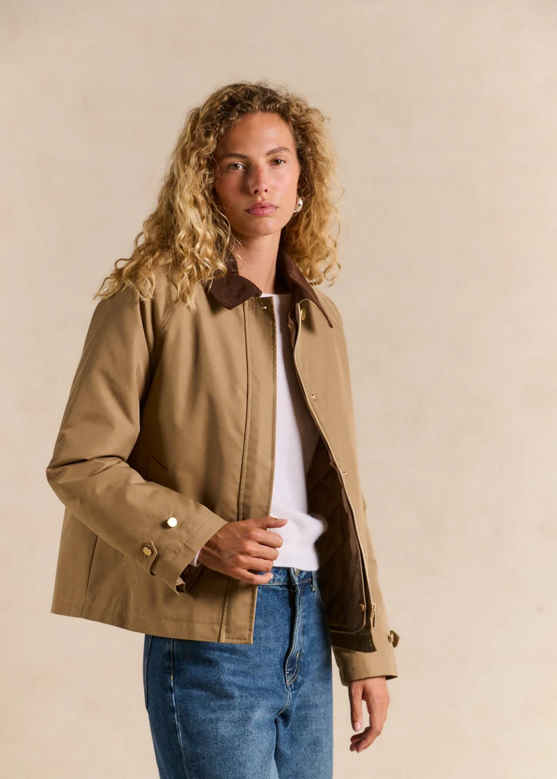 Veste courte doublure matelassée amovible