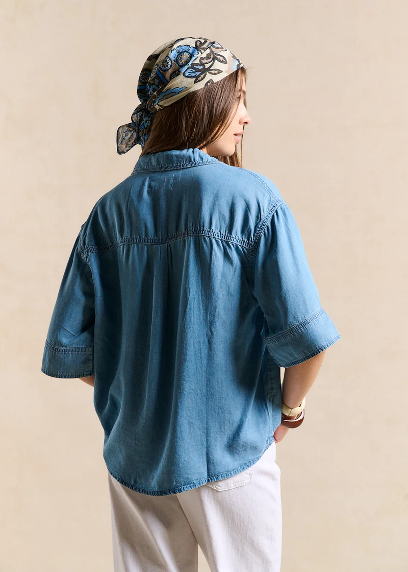Chemise denim fluide