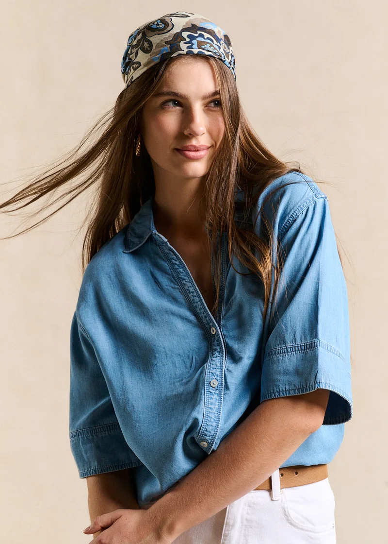 Chemise denim fluide