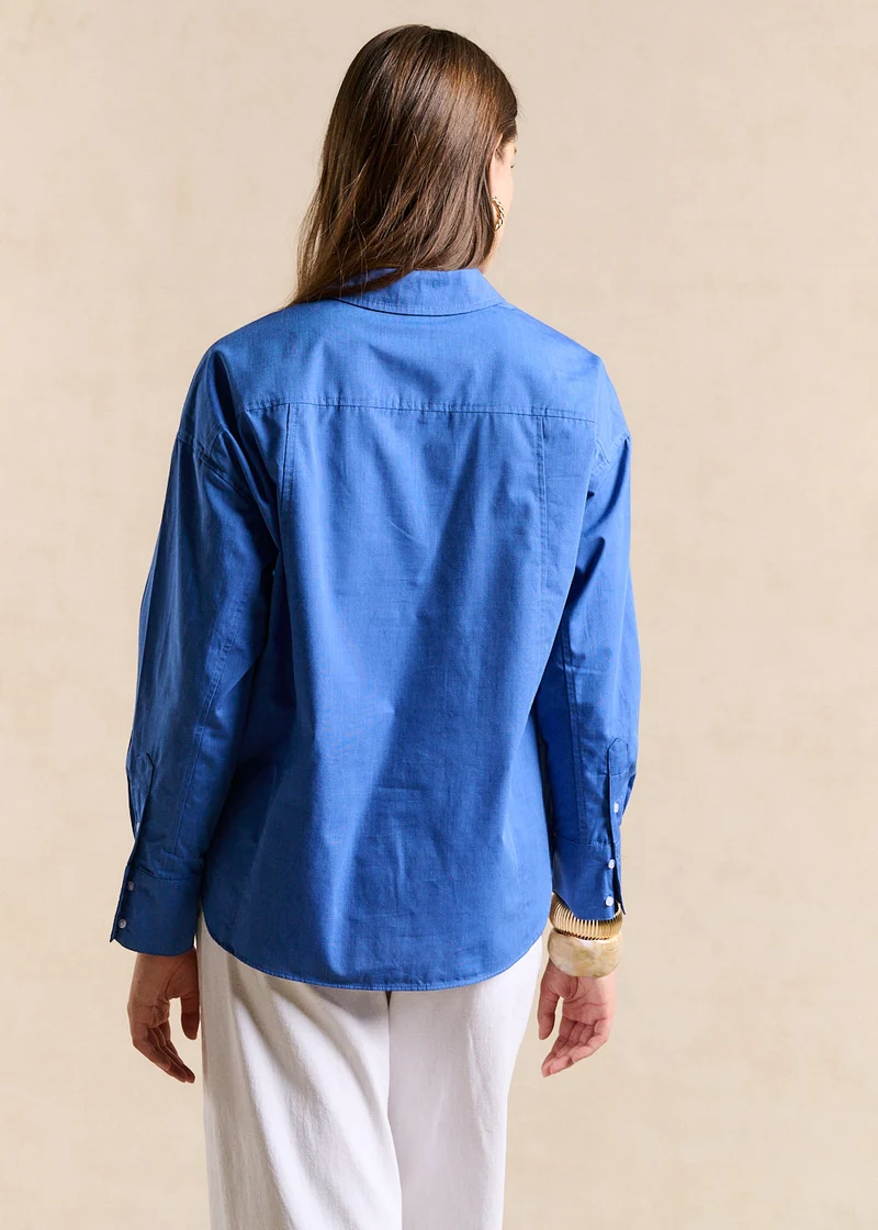 Chemise oversize à manches longues