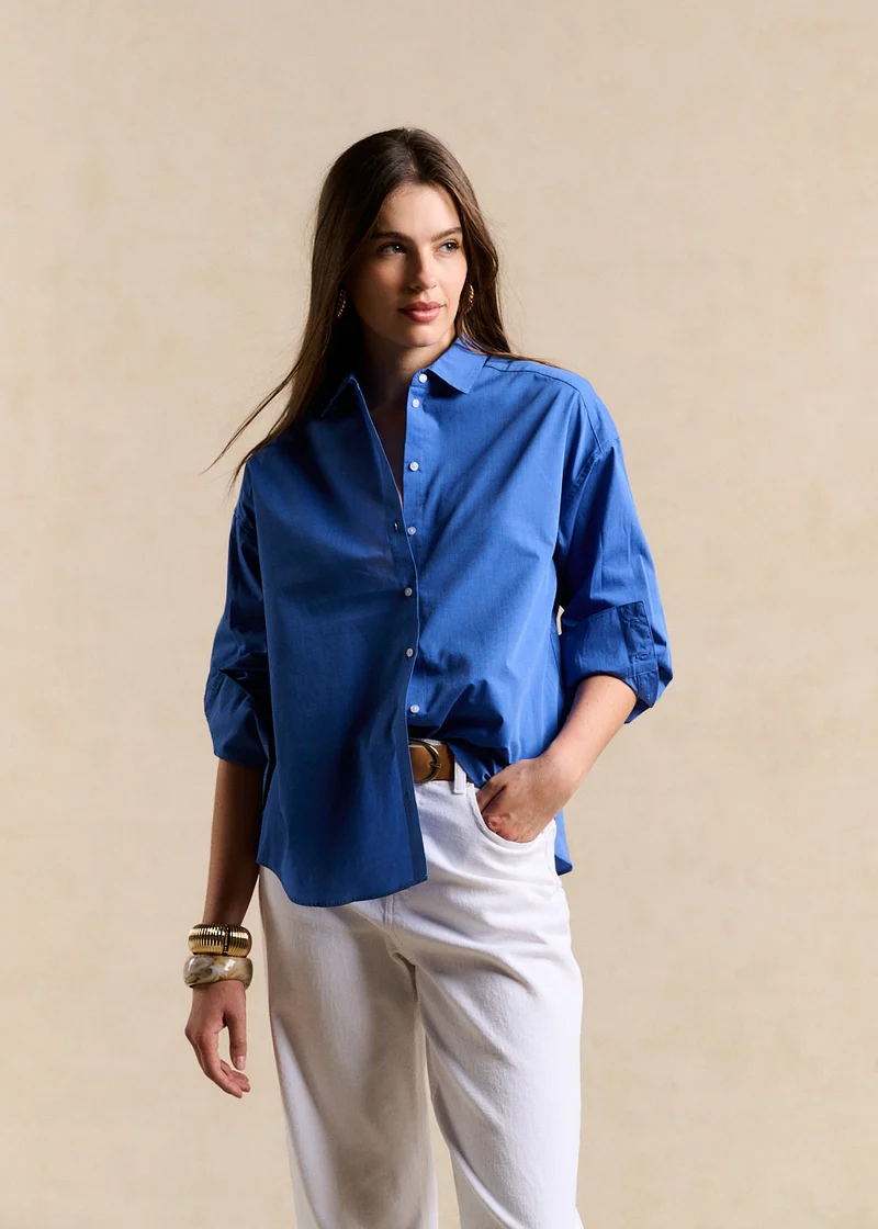 Chemise oversize à manches longues