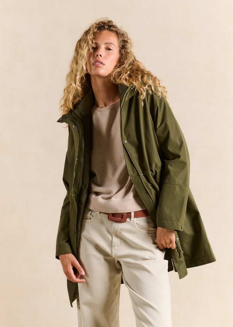 Parka déperlante avec doudoune amovible