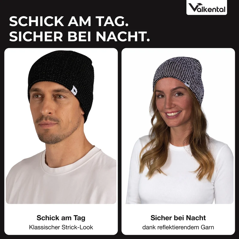 Reflective Beanie - Bonnet tricoté avec fil réfléchissant