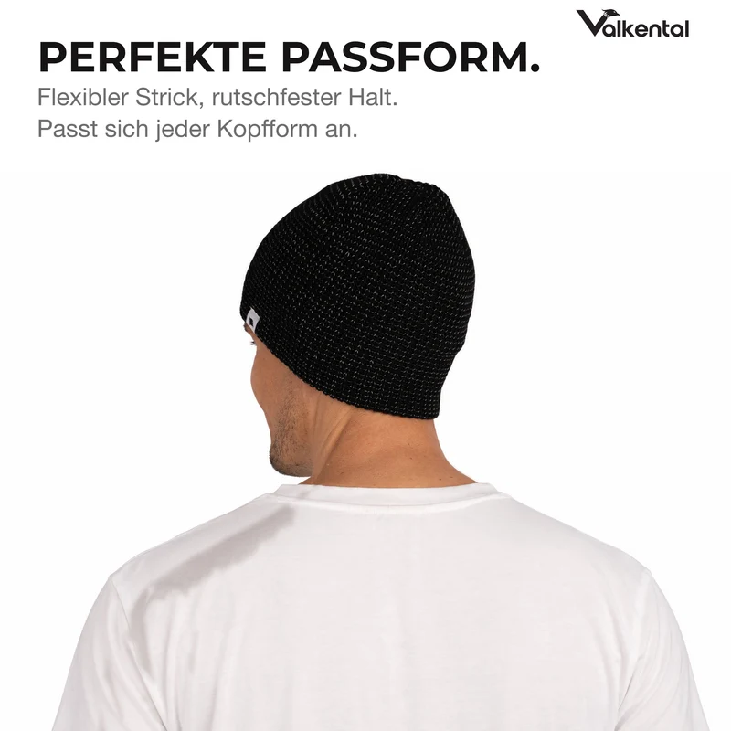 Reflective Beanie - Bonnet tricoté avec fil réfléchissant