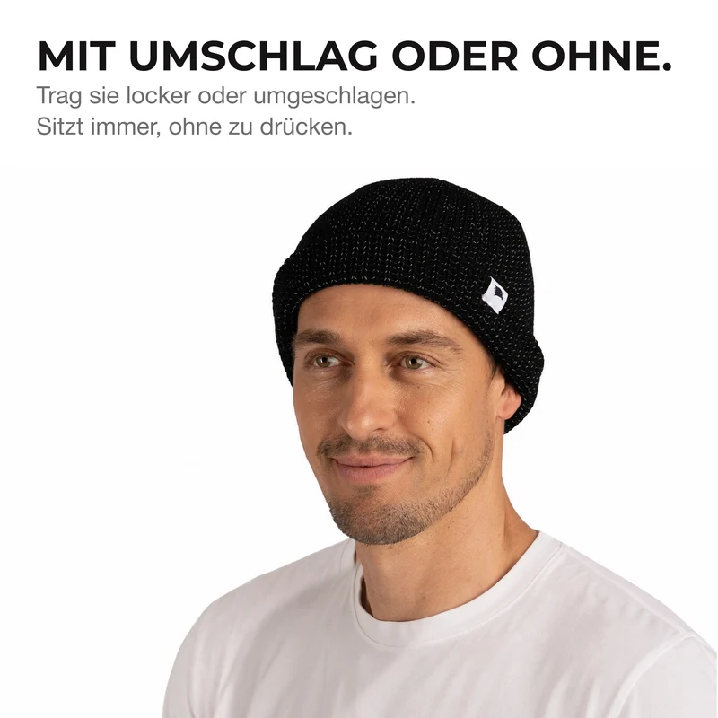 Reflective Beanie - Bonnet tricoté avec fil réfléchissant