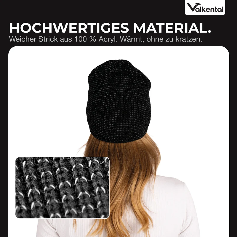 Reflective Beanie - Bonnet tricoté avec fil réfléchissant
