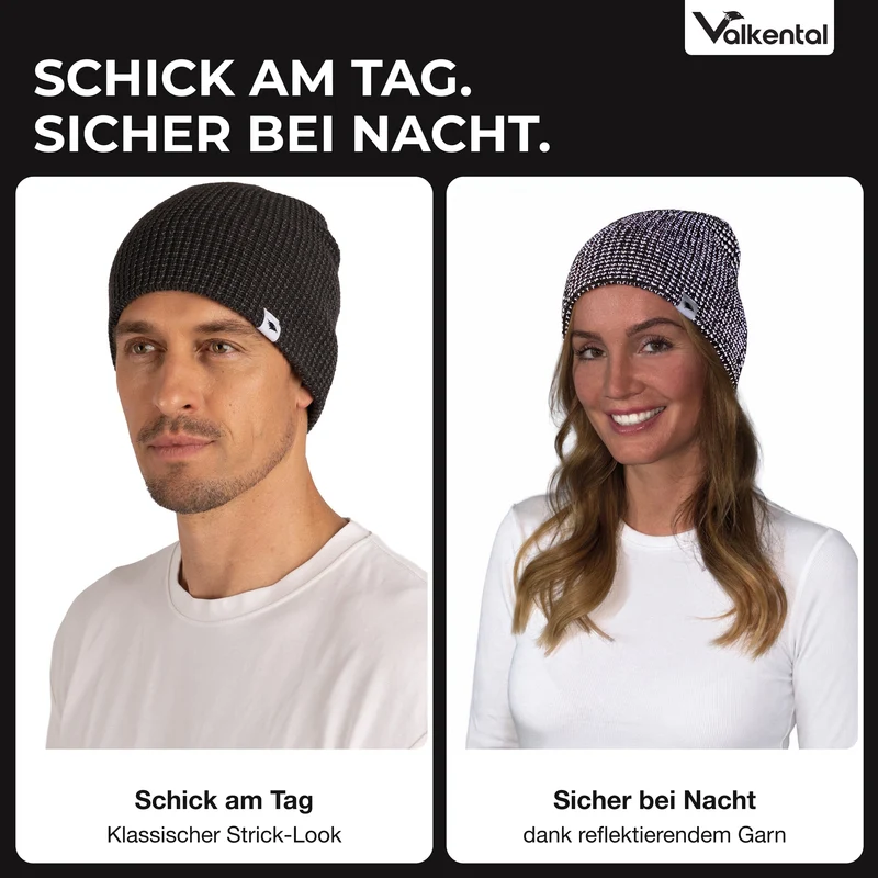 Reflective Beanie - Bonnet tricoté avec fil réfléchissant