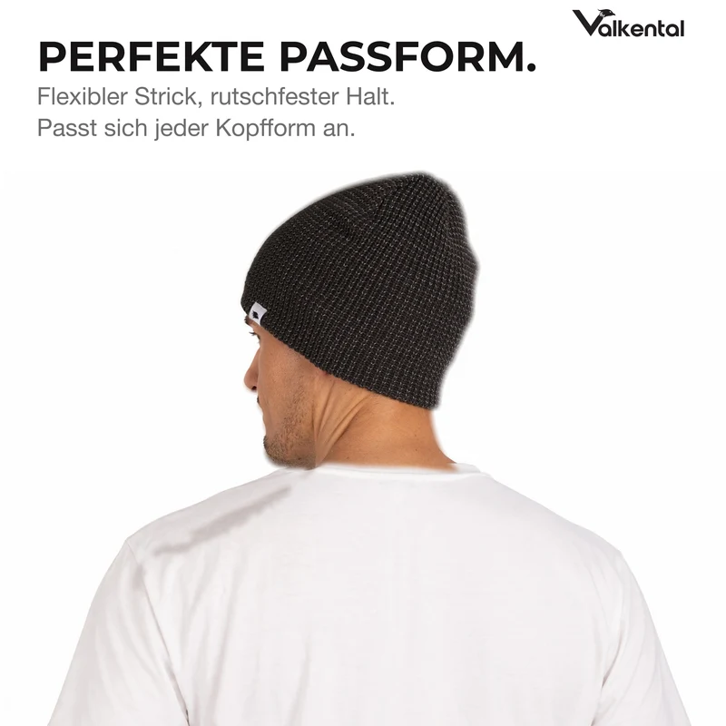 Reflective Beanie - Bonnet tricoté avec fil réfléchissant
