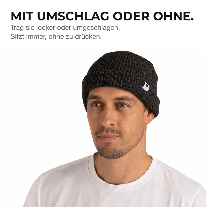 Reflective Beanie - Bonnet tricoté avec fil réfléchissant
