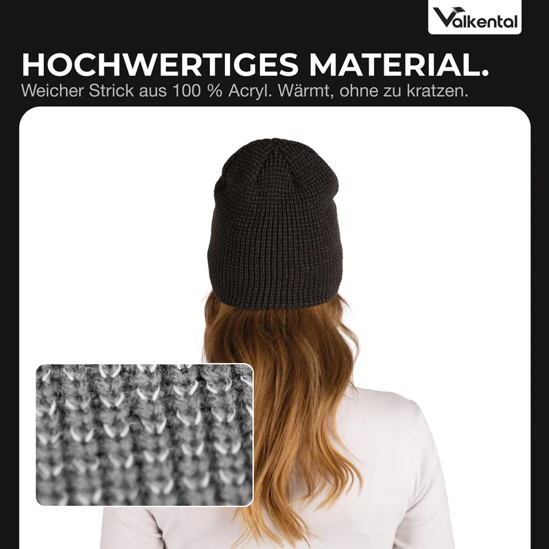 Reflective Beanie - Bonnet tricoté avec fil réfléchissant