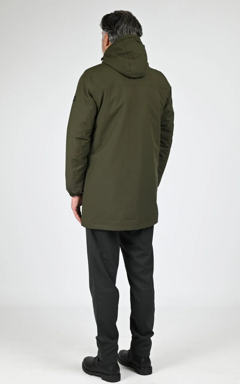 Parka longue sherpa Regen kaki