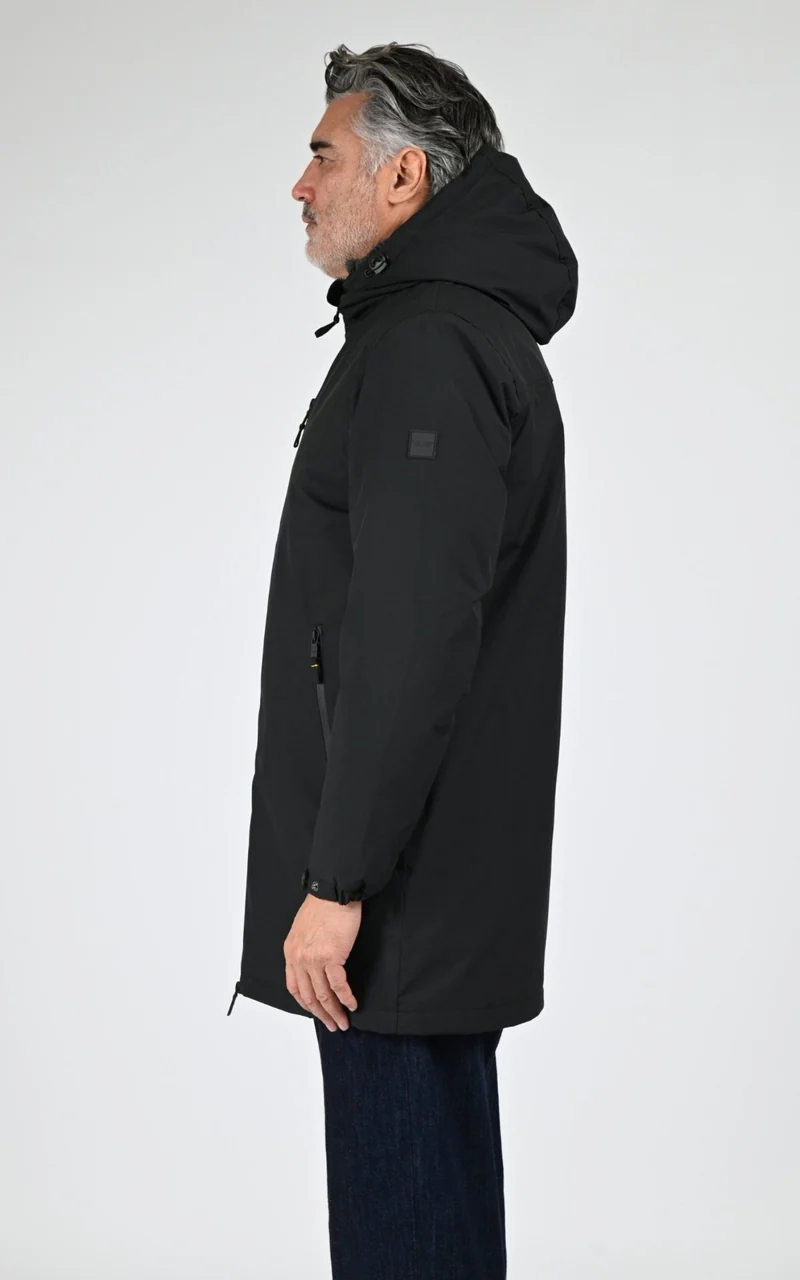Parka longue sherpa Regen noir