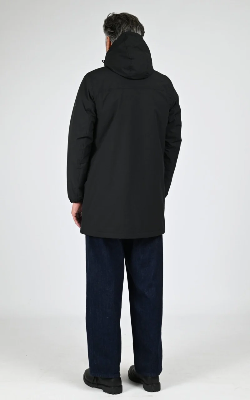 Parka longue sherpa Regen noir