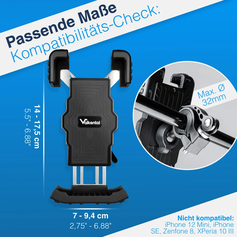 PhoneFix - support de téléphone portable pour vélo à fixer sur le guidon