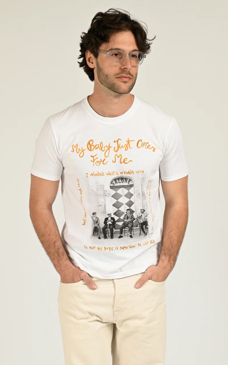 T-shirt imprimé Blawy blanc