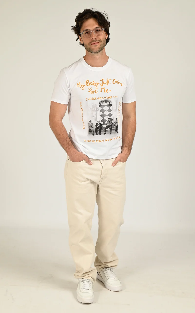 T-shirt imprimé Blawy blanc