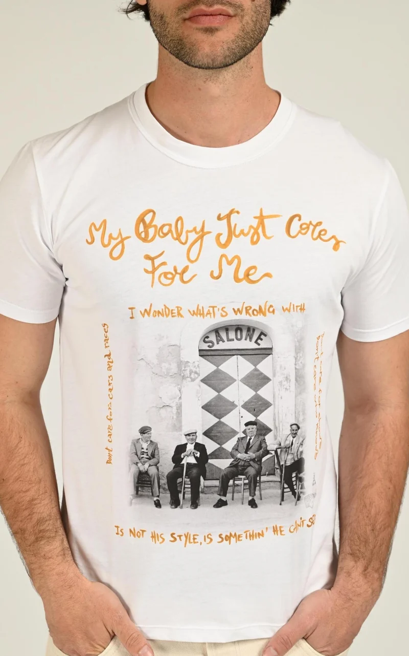T-shirt imprimé Blawy blanc