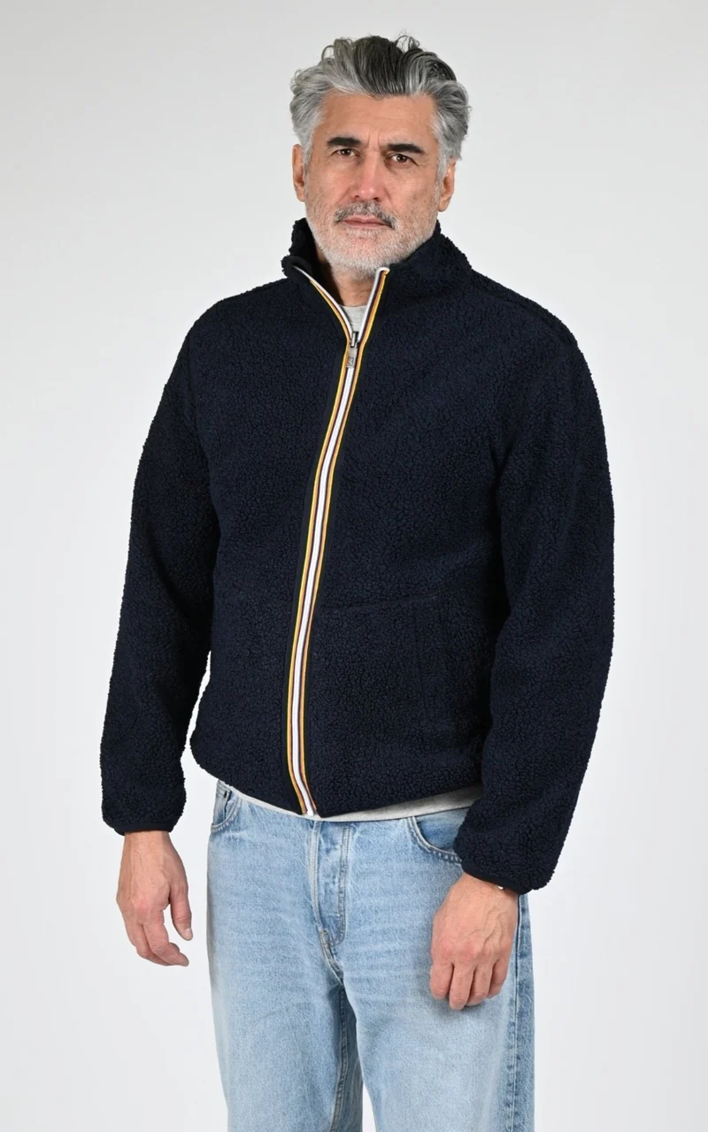 Veste polaire Pascal Sherpa bleu marine