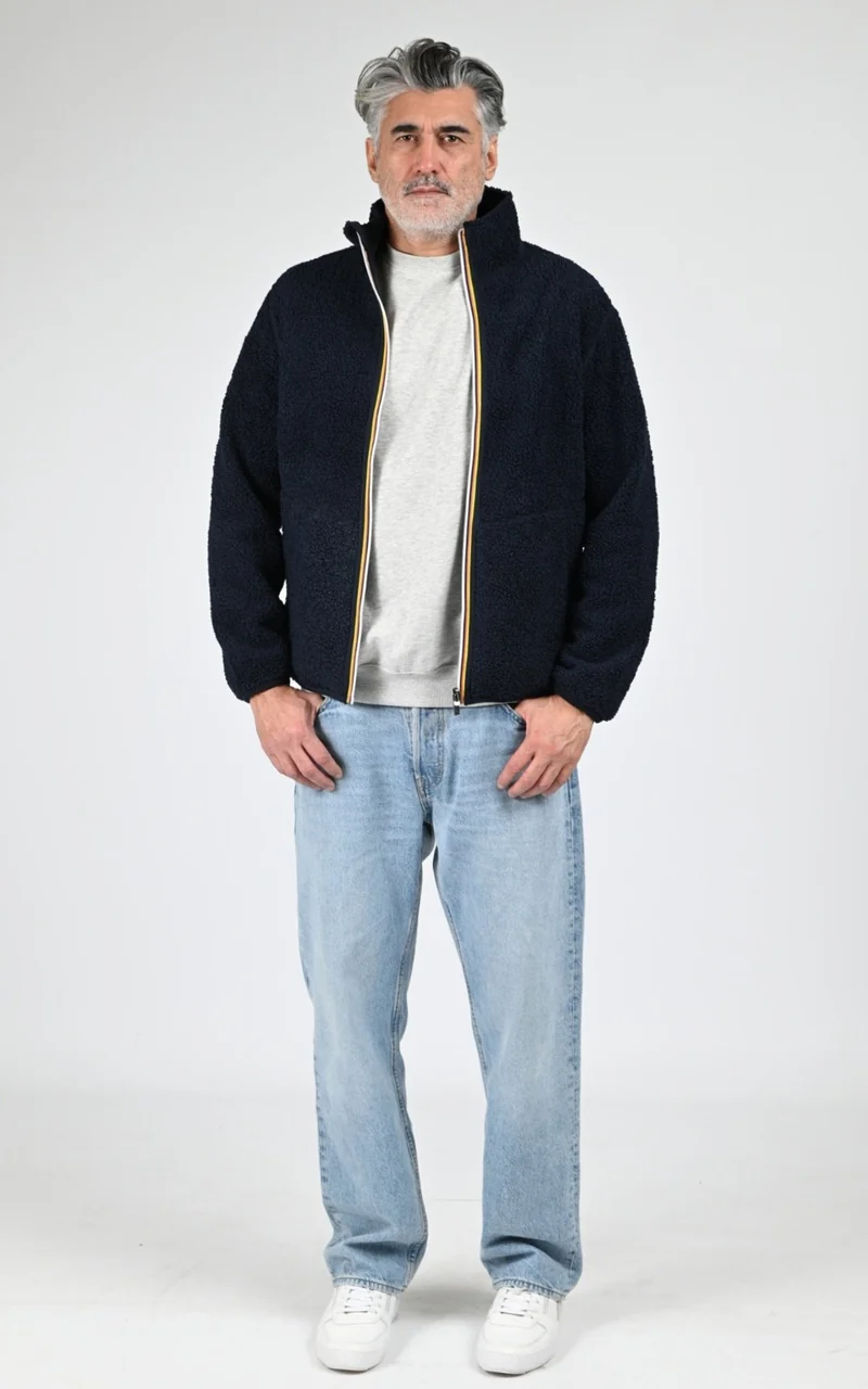 Veste polaire Pascal Sherpa bleu marine