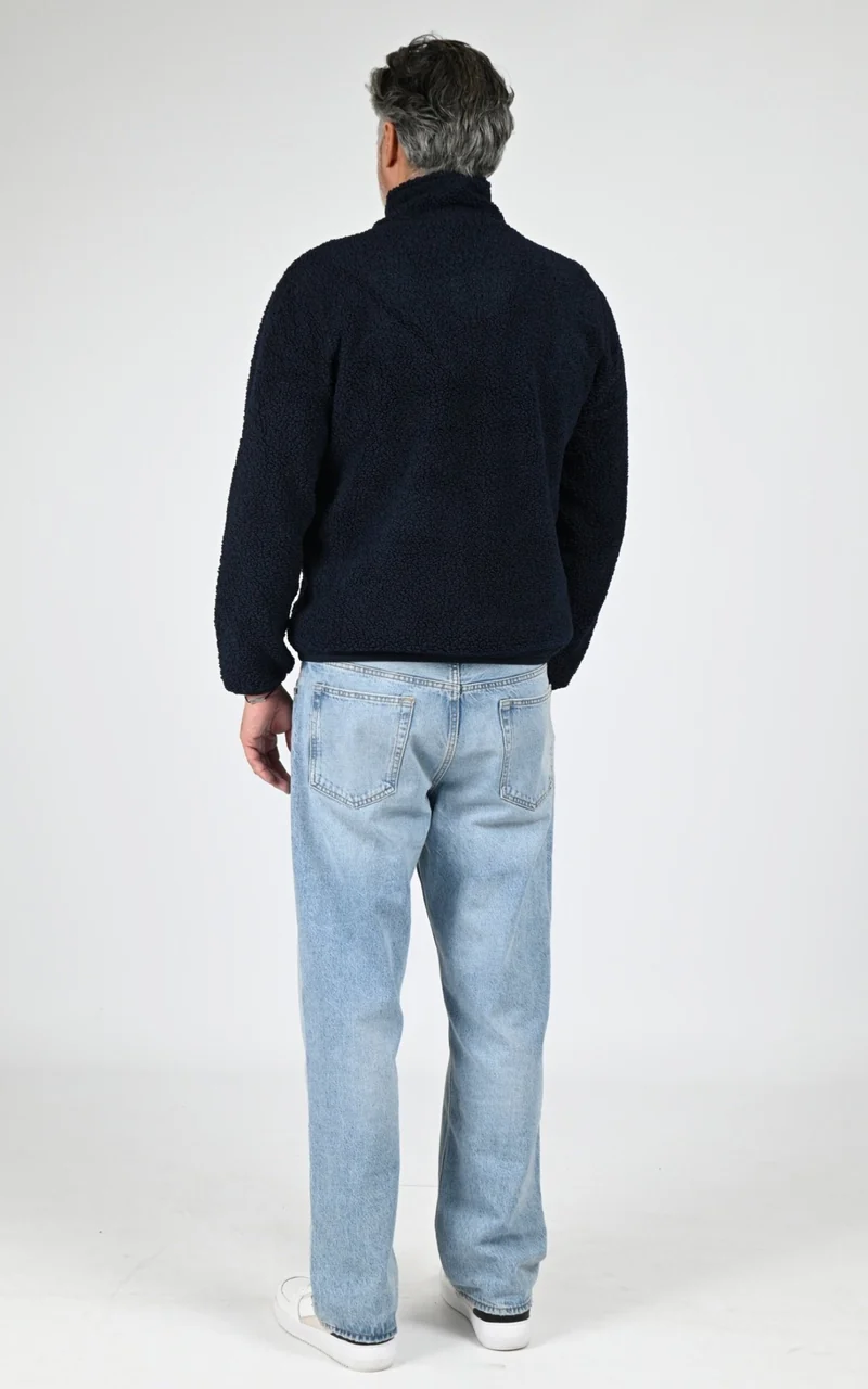 Veste polaire Pascal Sherpa bleu marine