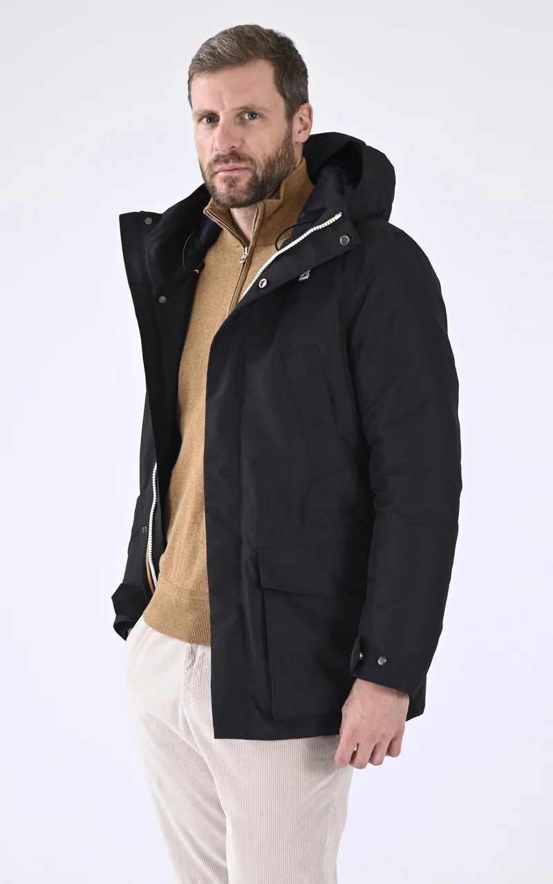 Parka chaude Joshua thermo bleu marine