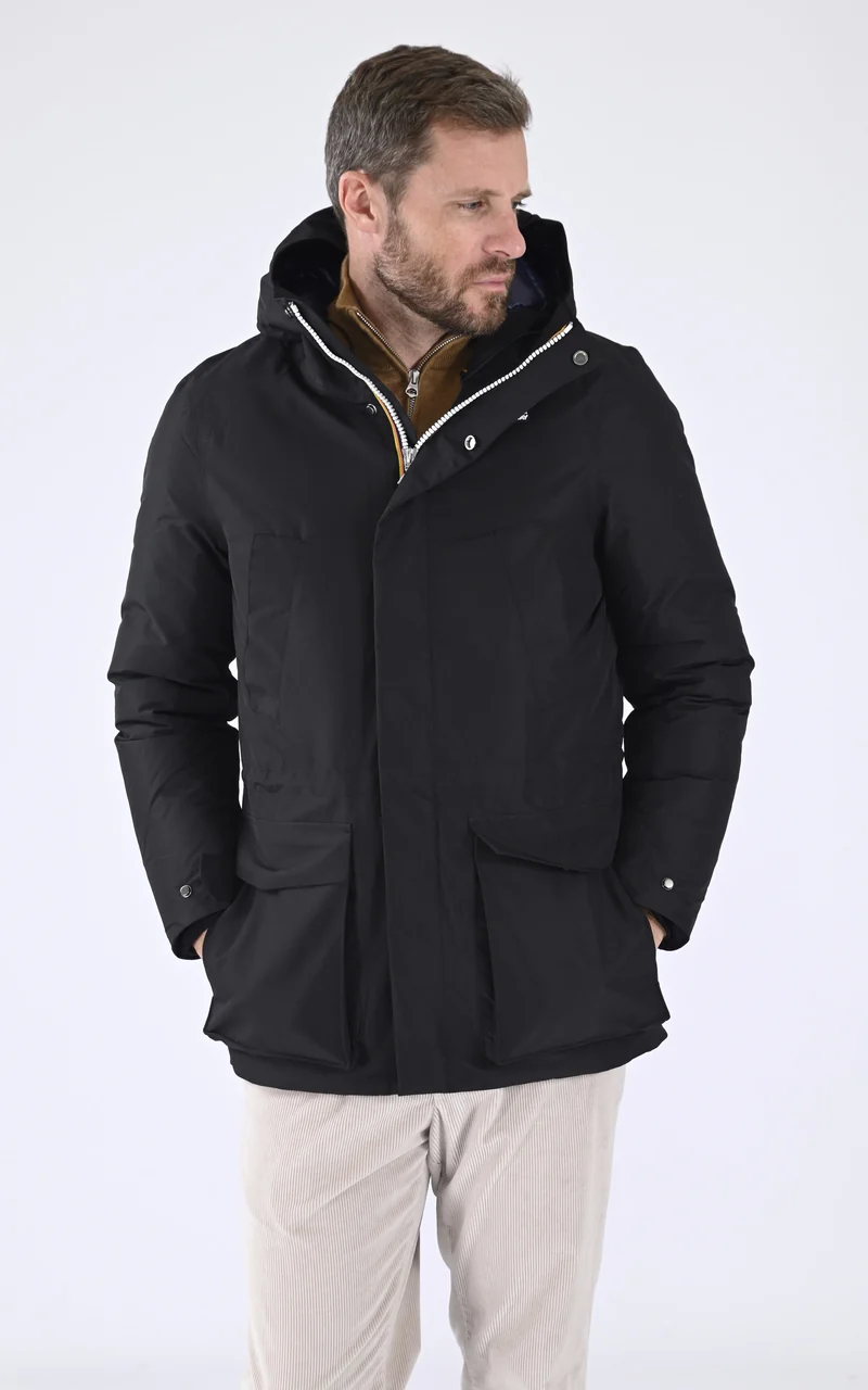 Parka chaude Joshua thermo bleu marine