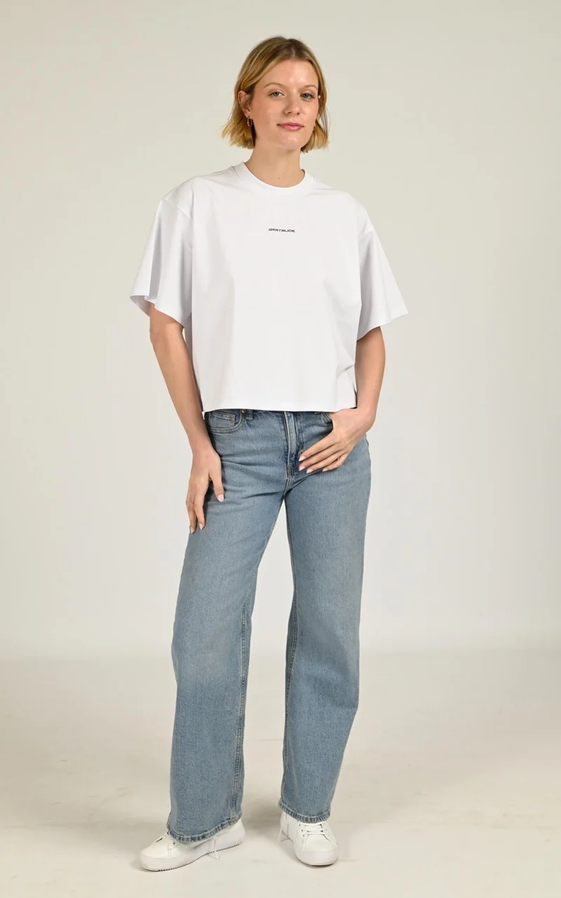 T-shirt ample Suzy blanc