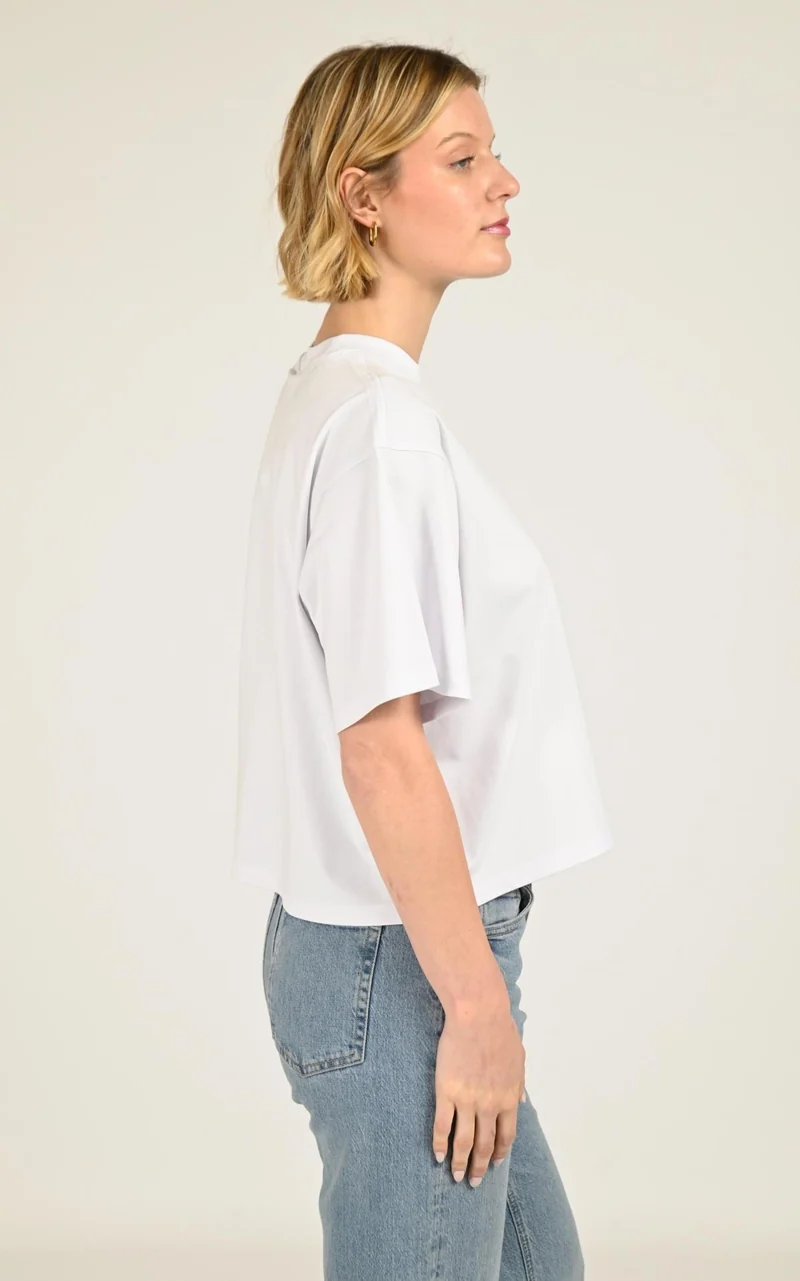 T-shirt ample Suzy blanc