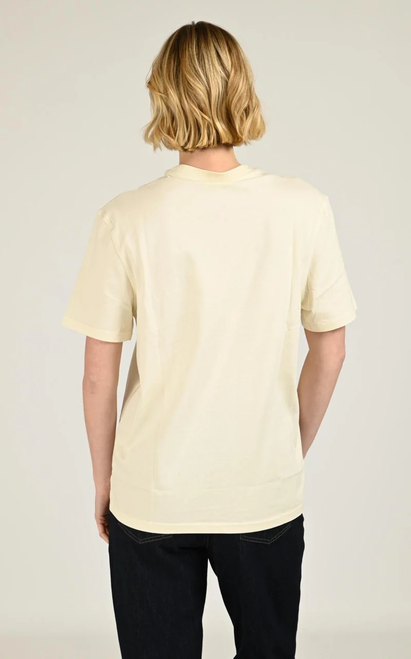 T-shirt Leonce Logo Signature mixte crème