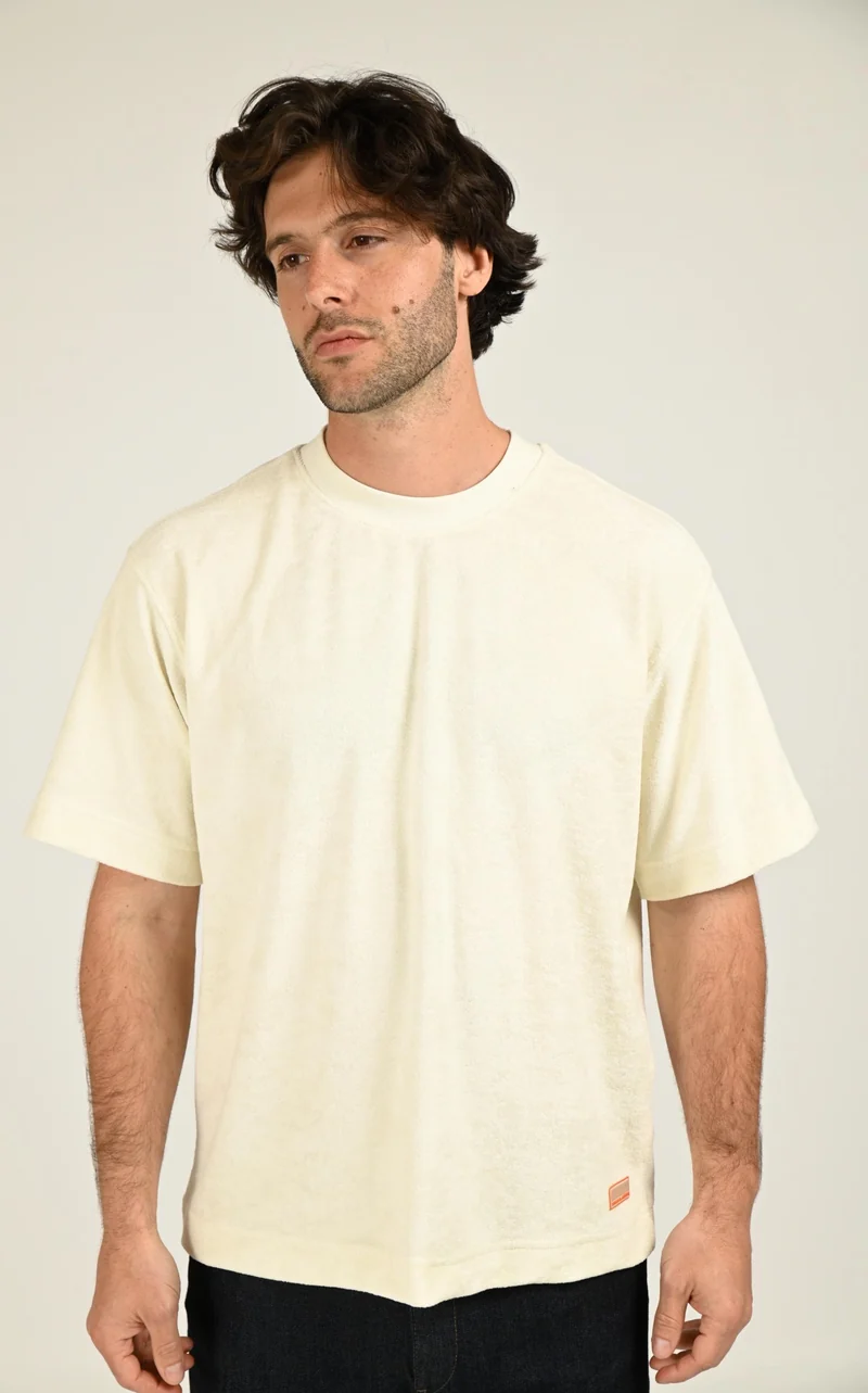 T-shirt oversize éponge Toby crème