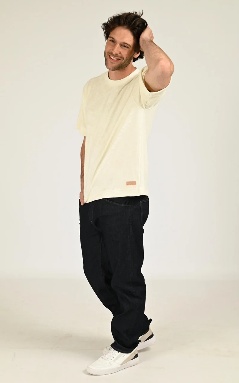 T-shirt oversize éponge Toby crème