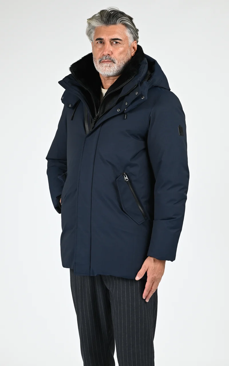 Parka mi-longue 2 en 1 Sullivan bleu marine