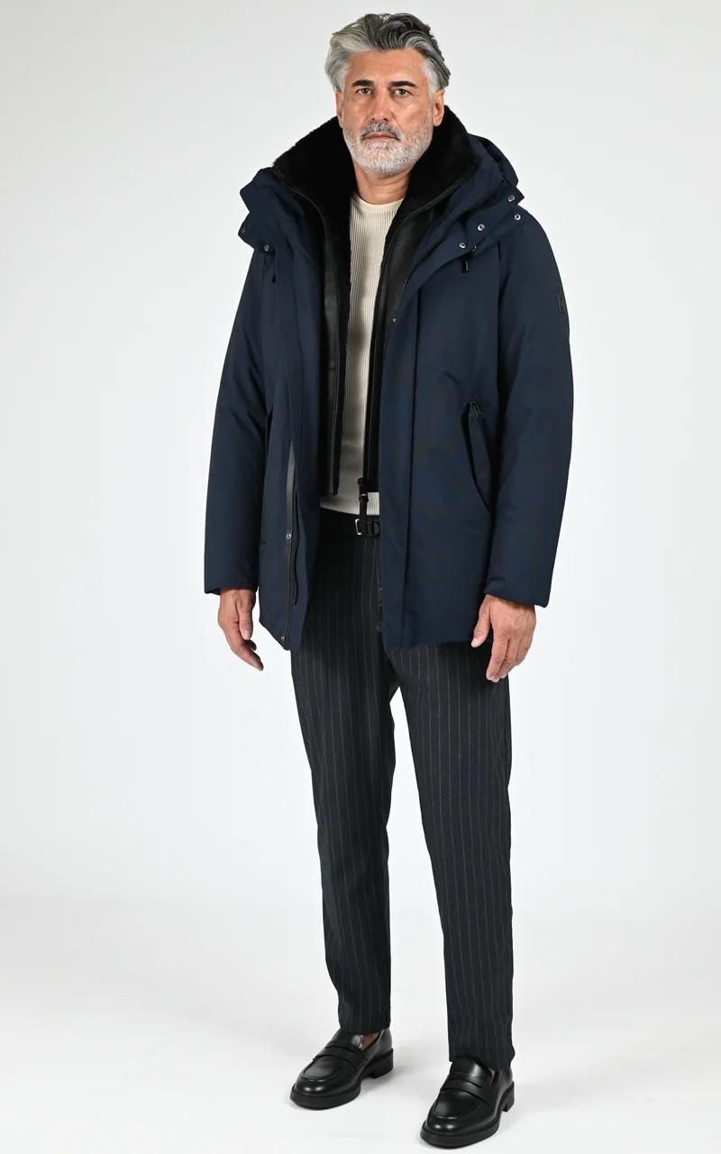 Parka mi-longue 2 en 1 Sullivan bleu marine