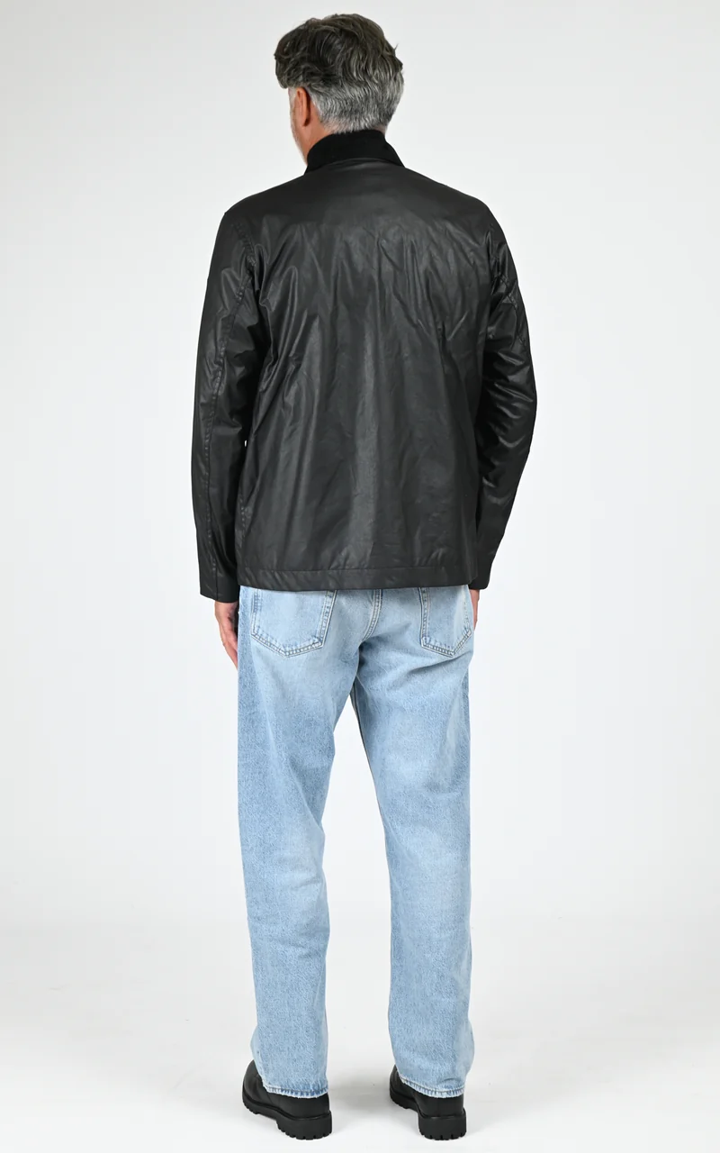 Veste coton ciré Incline jacket noir
