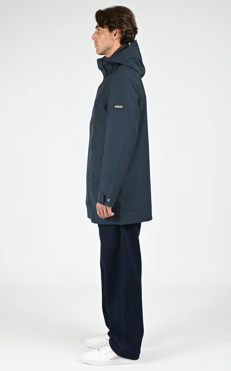 Parka longue GORE-TEX bleu marine
