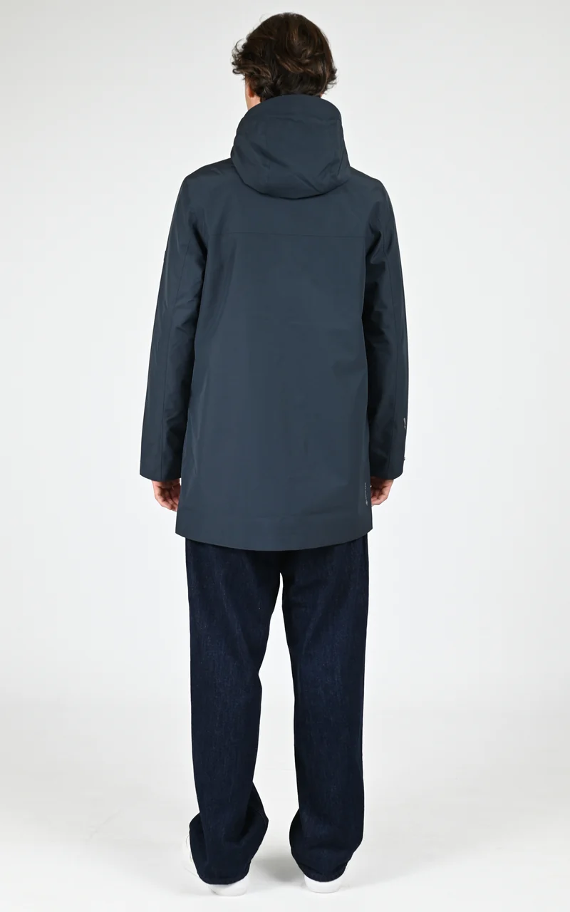 Parka longue GORE-TEX bleu marine